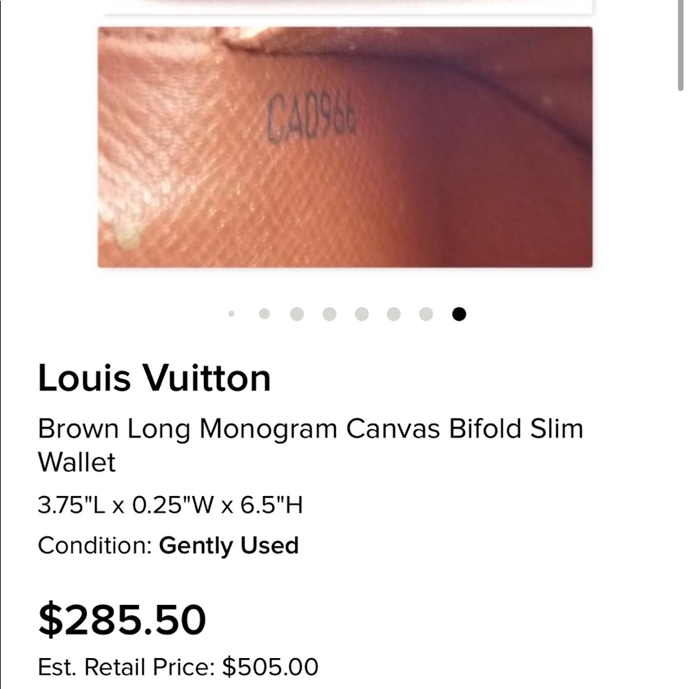 AUTHENTIC ✔️ Louis Vuitton Wallet - Purchased from Tradsey - Picture 8 of 10